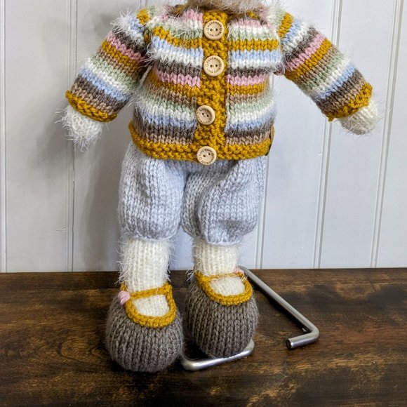 Meet George Mouse handmade tricot baby shower -birthday gift 16 inch - Picture 4 of 10